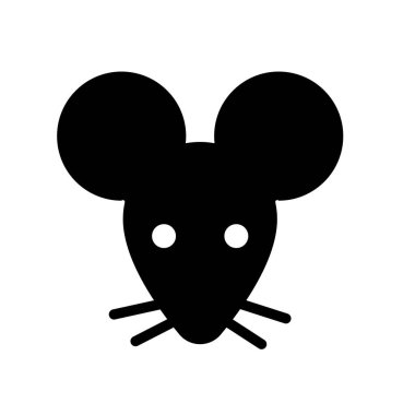 Küçük fare, fare-vektör ikonu. Vektör illüstrasyonu