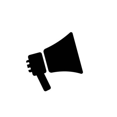 megafon vektör simgesi. Vektör illüstrasyonu