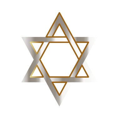 David Vektör 'ün yıldızı. Vektör illüstrasyonu