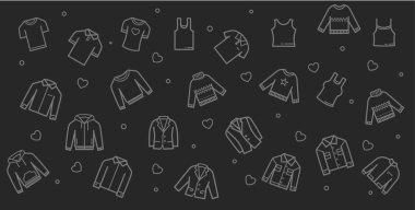 arka plan giysileri, aşınma - vektör illüstrasyonu . 