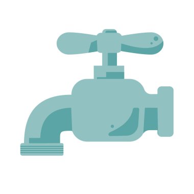 Musluk illüstrasyonu. Basit Vektör illüstrasyonu