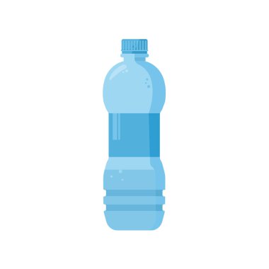  Köpüklü su şişesi. Vektör illüstrasyonu