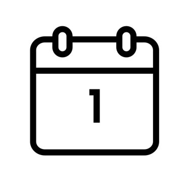 Takvim simgesi vektörü. Son teslim tarihi, sezon ikonu, ilk gün ikonu. Vektör illüstrasyonu