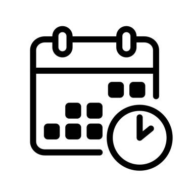 Takvim simgesi vektörü. Son teslim tarihi, sezon ikonu, ilk gün ikonu. Vektör illüstrasyonu