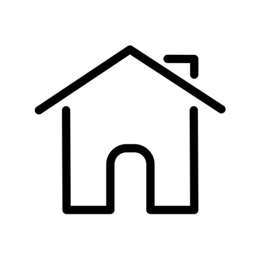 ev - basit vektör simgesi. Vektör illüstrasyonu