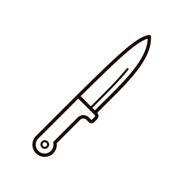 bıçak vektör simgesi. Vektör illüstrasyonu