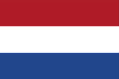 Hollanda bayrağı, Hollanda bayrağı - vektör illüstrasyonu .