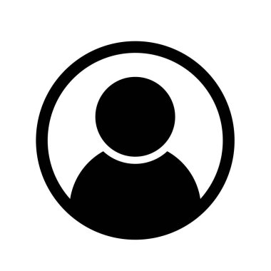 Kişinin profili, kullanıcı avatarı - vektör simgesi. n