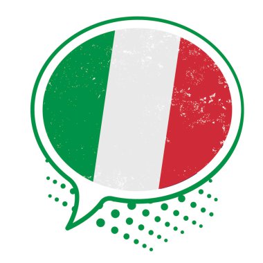 İtalyanca çeviri. Vektör illüstrasyonu