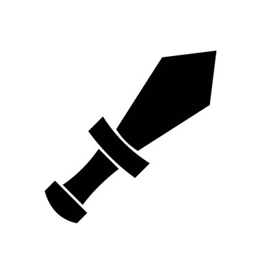 Kılıç simgesi. Basit Vektör illüstrasyonu