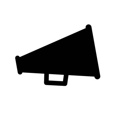 megafon vektör simgesi. Vektör illüstrasyonu