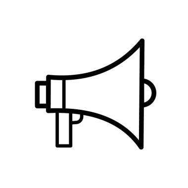 megafon vektör simgesi. Vektör illüstrasyonu