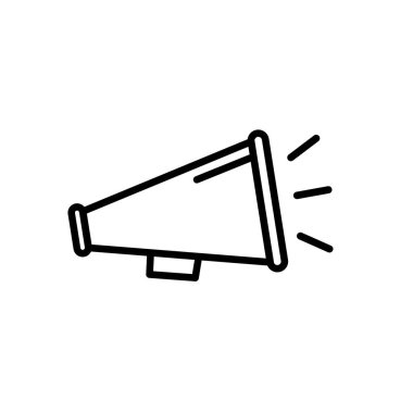megafon vektör simgesi. Vektör illüstrasyonu
