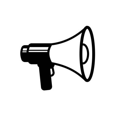 megafon vektör simgesi. Vektör illüstrasyonu