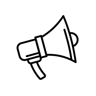 megafon vektör simgesi. Vektör illüstrasyonu