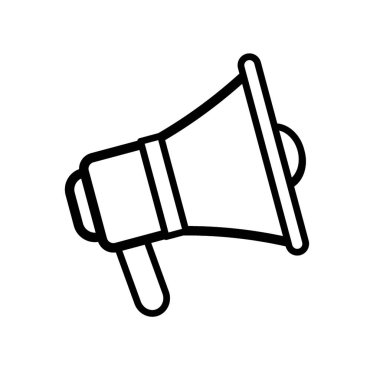 megafon vektör simgesi. Vektör illüstrasyonu