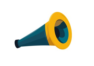 megafon vektör simgesi. Vektör illüstrasyonu