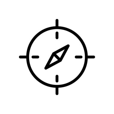 pusula ve navigasyon - vektör illüstrasyonu,