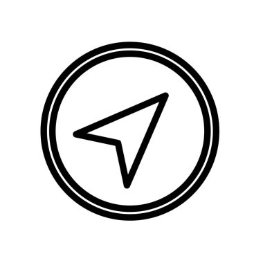 pusula ve navigasyon - vektör illüstrasyonu,