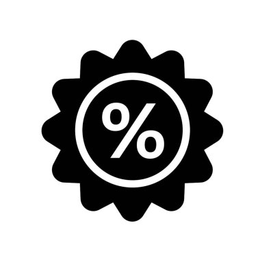 Basit vektör simgesi indirimi. Vektör illüstrasyonu