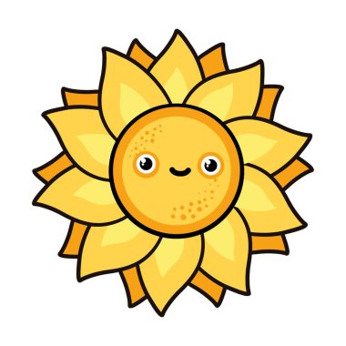 Güneş, güneş - vektör çizimi. Vektör illüstrasyonu