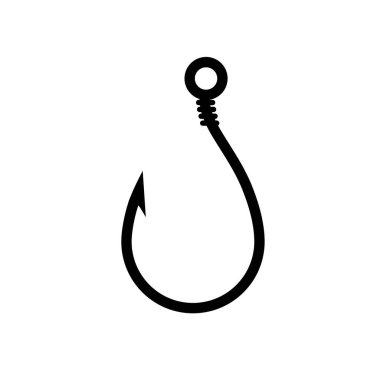 balıkçılık vektör illüstrasyonu kancası .