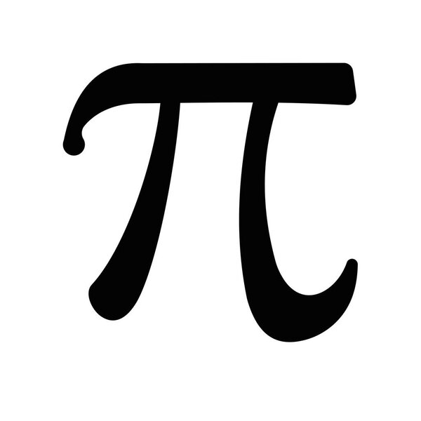 Греческая буква pi, 3.14 - векторный значок etter pi, 3.14 - векторный значок. Векторная иллюстрация