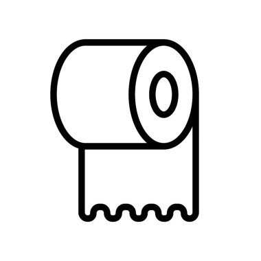 Tuvalet kağıdı - basit vektör simgesi 