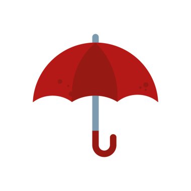 Şemsiye - basit vektör simgesi. Vektör illüstrasyonu