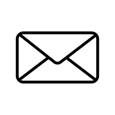 posta zarfı simgesi. Vektör illüstrasyonu