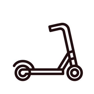 Scooter-vektör simgesi. Vektör illüstrasyonu