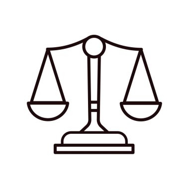 Ölçekler - vektör simgesi. Vektör illüstrasyonu