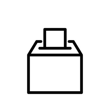 Oy kutusu simgesi. Vektör illüstrasyonu