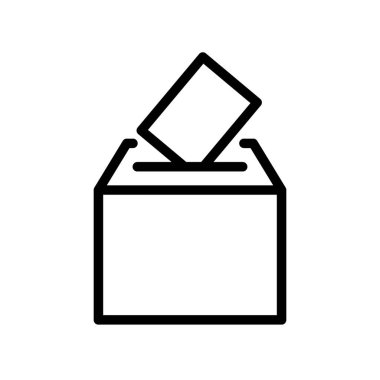 Oy kutusu simgesi. Vektör illüstrasyonu