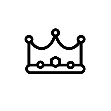 Kraliyet tacı - vektör simgesi. Vektör illüstrasyonu