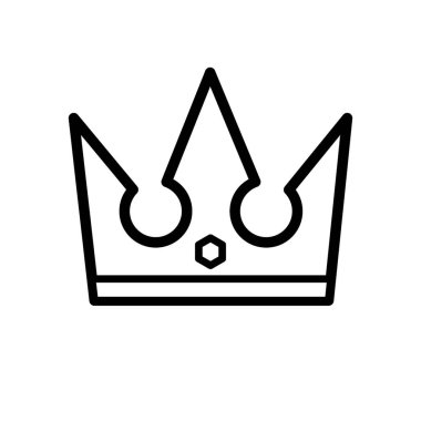 Kraliyet tacı - vektör simgesi. Vektör illüstrasyonu