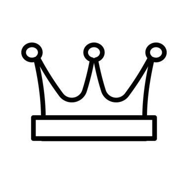 Kraliyet tacı - vektör simgesi. Vektör illüstrasyonu