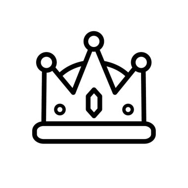 Kraliyet tacı - vektör simgesi. Vektör illüstrasyonu