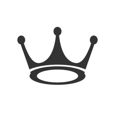 Kraliyet tacı - vektör simgesi. Vektör illüstrasyonu