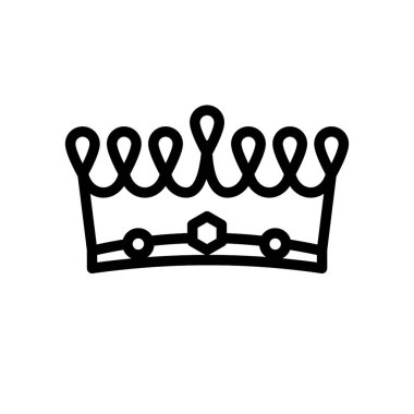 Kraliyet tacı - vektör simgesi. Vektör illüstrasyonu