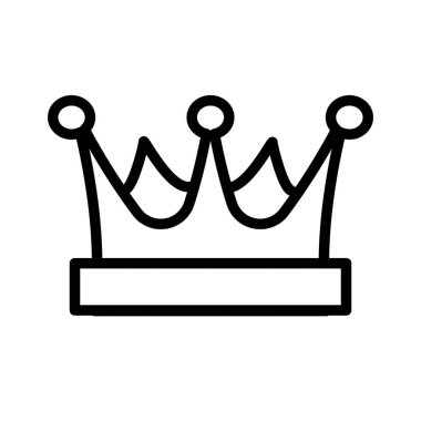 Kraliyet tacı - vektör simgesi. Vektör illüstrasyonu