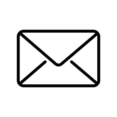 posta zarfı simgesi. Vektör illüstrasyonu