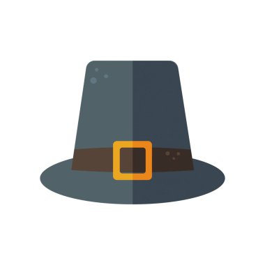 Hacı şapkası şükran günü sembolü. Vektör illüstrasyonu