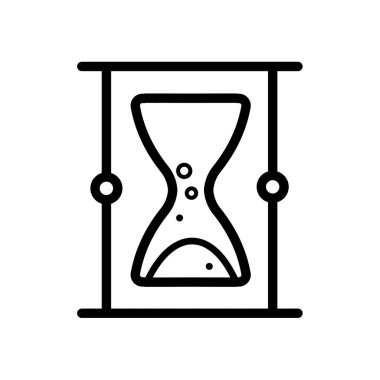 Kum Saati - vektör simgesi. Vektör illüstrasyonu