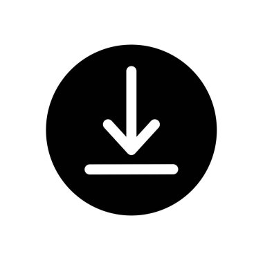 İndir - vektör simgesi. Vektör illüstrasyonu