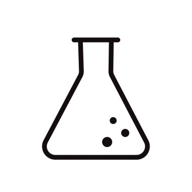 Mataralı kimyasal kap - vektör ikonu. Vektör illüstrasyonu