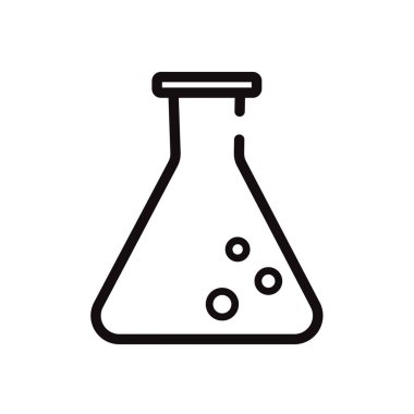 Mataralı kimyasal kap - vektör ikonu. Vektör illüstrasyonu