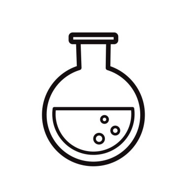 Mataralı kimyasal kap - vektör ikonu. Vektör illüstrasyonu