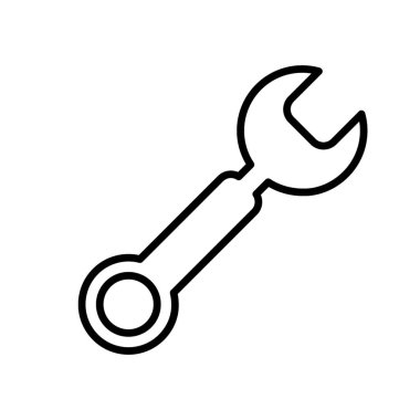 Anahtar - vektör simgesi. Vektör illüstrasyonu