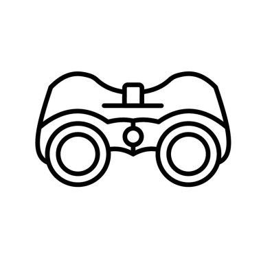 Dürbün - vektör simgesi. Vektör illüstrasyonu